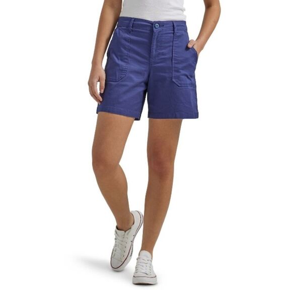Lee Women's Mid Rise 7" Utility Comfy Cargo Short Size 18 M - Picture 4 of 8